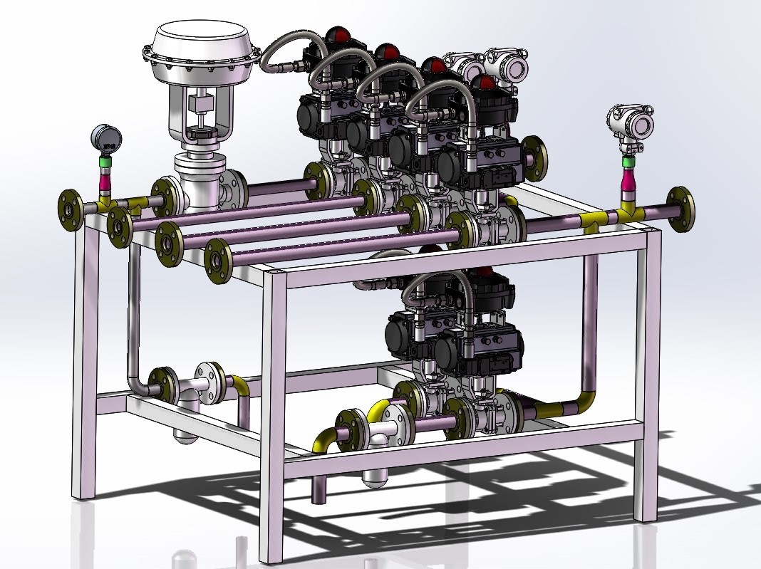 Steam Valve Operating System Process Skid Mounted Equipment