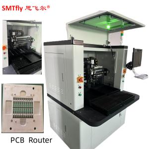 50000r/S 20W White PCB Depaneling Router via Controlling Teaching Box Program