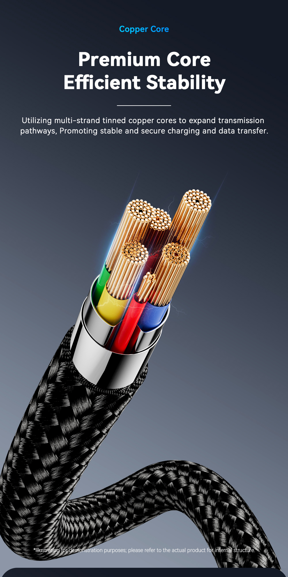 ESSAGER ES-X60 Series 60W USB A to C Charging Cord Best USB C Cable
