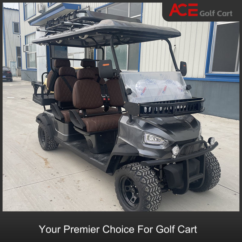 Plastic Cover Solar Powered Electric Golf Cart Charging Time 8 Hour 30km/h