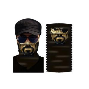100% Polyester Camouflage Slide Perros Tubular Face Shield