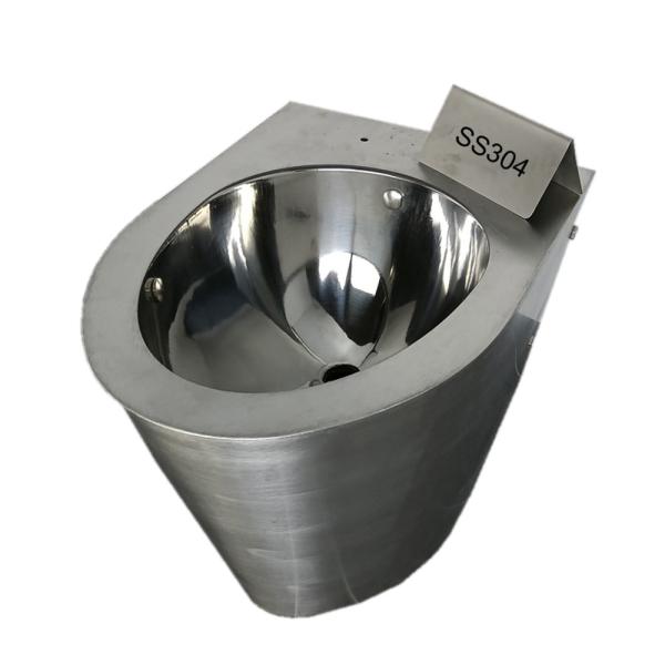 Vacuum Flush Stainless Steel Toilet Bowl 0.6Mpa Air Pressure 0.45L Water