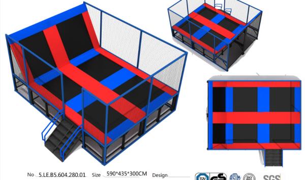 25M2 Chinese Commercial Indoor Trampoline Park/ Indoor Bungee/ Kids Indoor