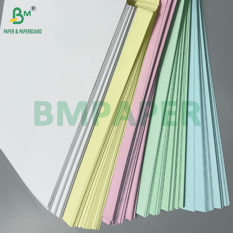 8 1/2 x 11 NCR Carbonless Paper 15lb 20lb CF Canary CB White for Digital Printing