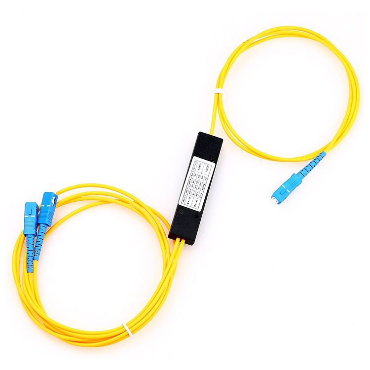 1*2 Fiber Optic Coupler double wavelength 1310 1550nm 1*2 Fbt Fiber Optic Splitter Fiber Optic Fbt Splitter Abs BOX