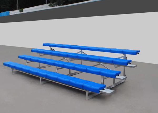 Fixed Aluminum Stadium Bench Seating Bleachers Grandstands With Little