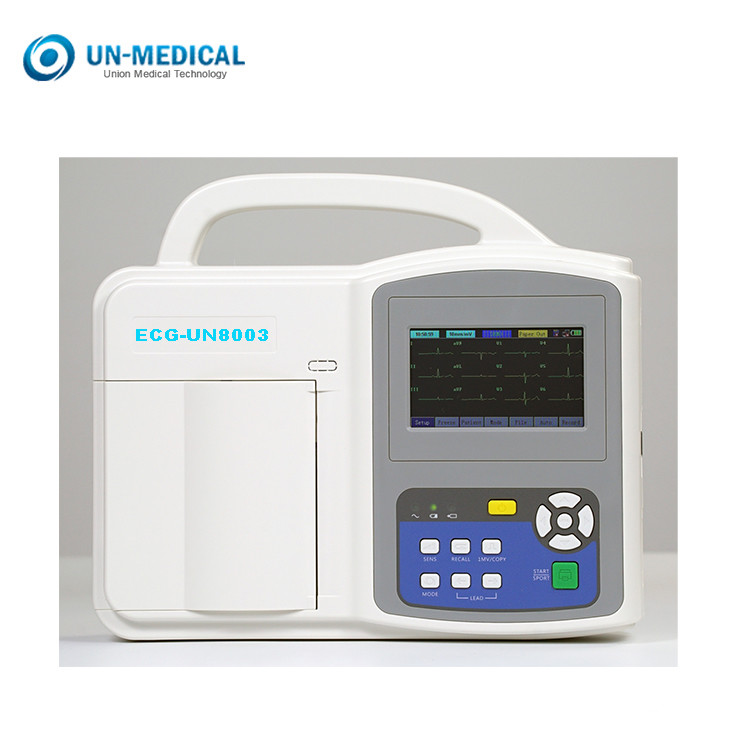 4.3 Inch 12 Lead ECG Monitor Hospital Rechargeable Li Battery Powered