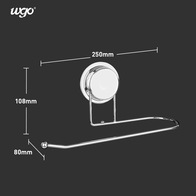 Damage Free Bathroom Hanging Set Suction Cup Fixed Paper Towel Roll