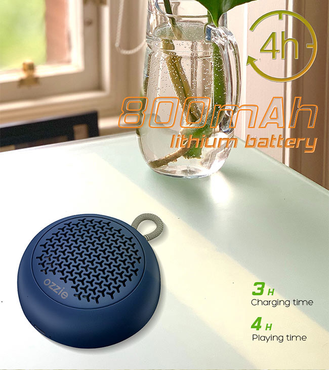 IPX4 Waterproof Portable Bluetooth Speaker With TPU ABS Plastic Fabrics
