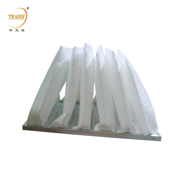 G4 Customized Size Fiberglass Paper Air Filter Material Pocket Filter Bag For Odor Remover
