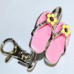 Hot sale pink 1.2mm zinc alloy / Pewter metal purse key finder ​