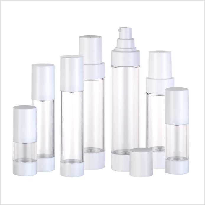80ml 120ml Airless Bottle Packaging Rotary Airless Pump Bottle With Collar Base