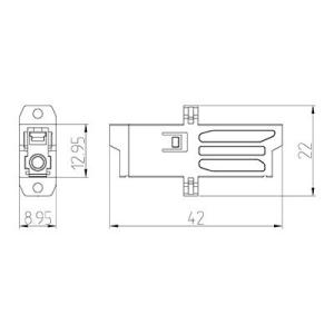 E2000 Optical Fiber Adapter E2000 Optical Fiber Adapter