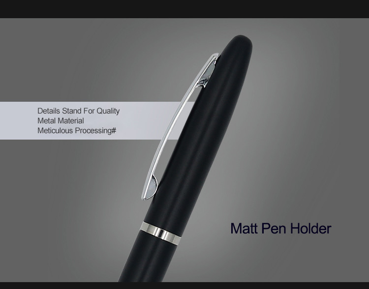 Matt Metal Ballpoint Pen Comfortable Grip 1.0mm Promotion Ball Pen For Office Business