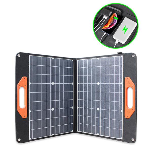 Quality Portable Solar Panel 200W/18V/36V - QC 3.0&Type C Output with Kickstand, Foldable Solar Charger for Jackery Explorer/ROC for sale
