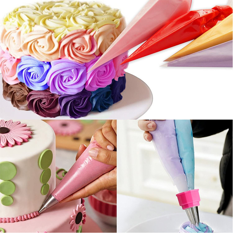 Frosting LDPE Plastic Cake Decorating Piping Bag 2.5-3.15mil Thickness