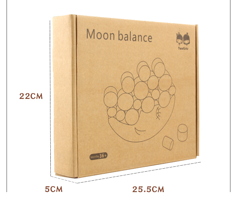 Montessori Moon Small Wooden Building Blocks Target Beech Balance