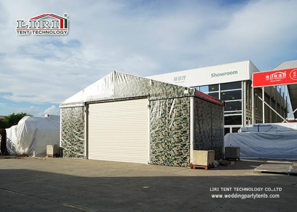 10m Witdh Aluminum Steel Airplane Hangars Camouflage Color PVC Fabric Steel Roll