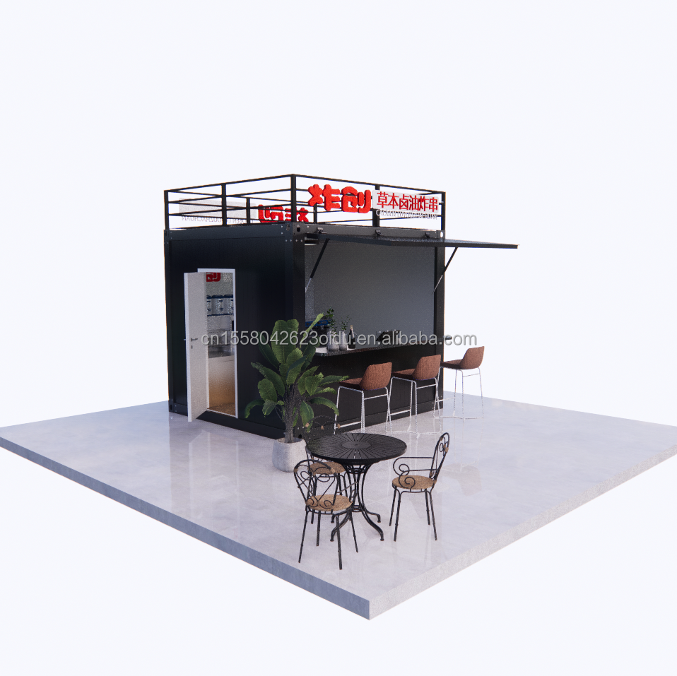 Modern Design Style 10ft Container Sentry Box Fast Food Truck Mobile Coffee Truck Bar Convenience Store