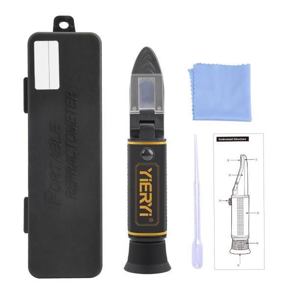 User Friendly Agricultural Refractometer Featuring Clear Scale and Quick Response Time Suitable for Agricultural Control