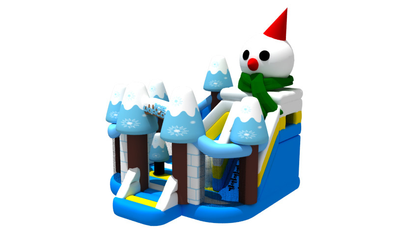 Inflatable Combos Christmas Inflatable Jump House Snowman Castle Bouncer Toys Iceword