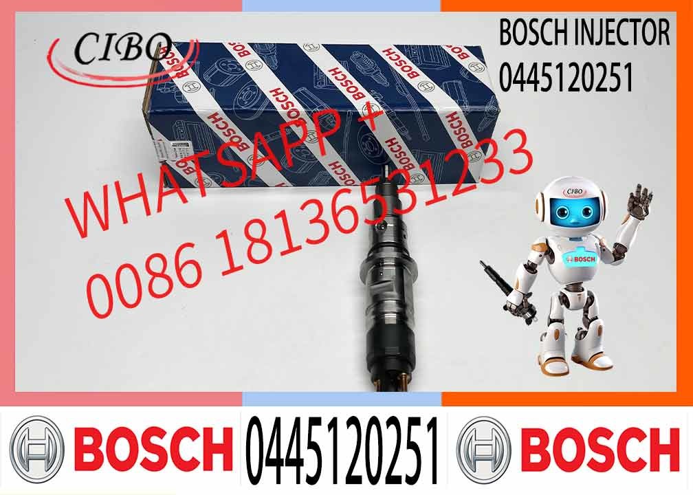 Fuel Injector Diesel Engine Auto Car Excavator 0445120215 0445120227 0445120232 0445120309 0445120247 0445120251 Injecto