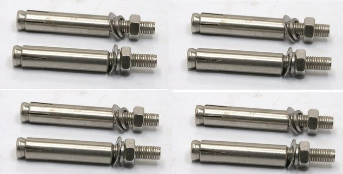 Brown Q235B Steel 304 Stainless Steel Expansion Screw Colored Zinc