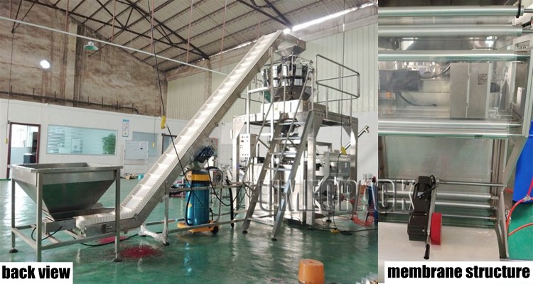 Automatic candy weighing plastic bag packing machine
