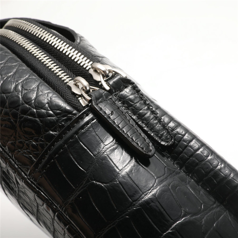 Exotic Crocodile Skin Men's Chest Bag Authentic Genuine Alligator Leather Male Messenger Bag Crossbody Shoulder Bag