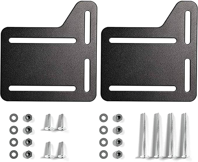 2PCS Heavy Duty Bed Rail Hardware Adapter for Headboard Attachment on Adjustable Beds