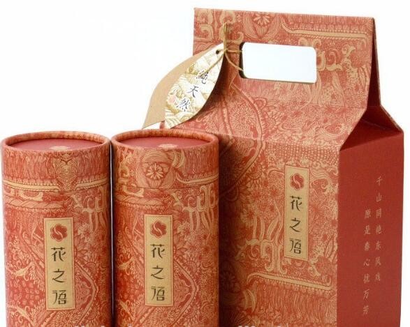Eco-friendly packaging kraft paper tube exquisite gift paper tube cardboard for packing Tea,custom top end foil lined kr