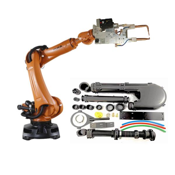 KR 360 R2830 universal robot with spot welding gun and CNGBS dress pack KUKA
