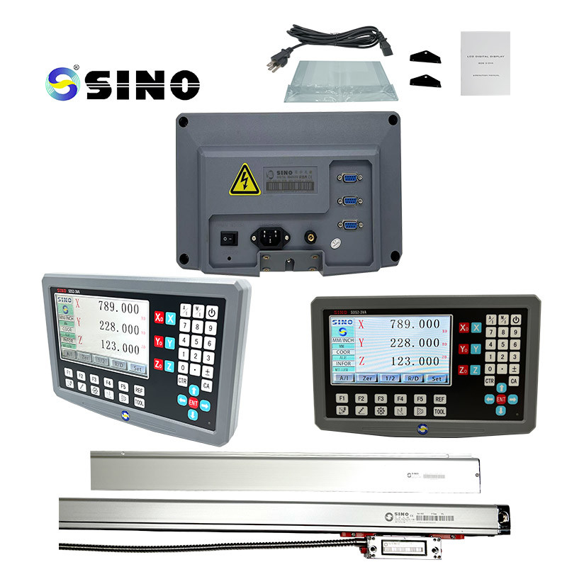 SINO SDS2-3VA 3 Axis Digital Readout Meter With KA300 Glass Linear Ruler TTL RS422 Signal