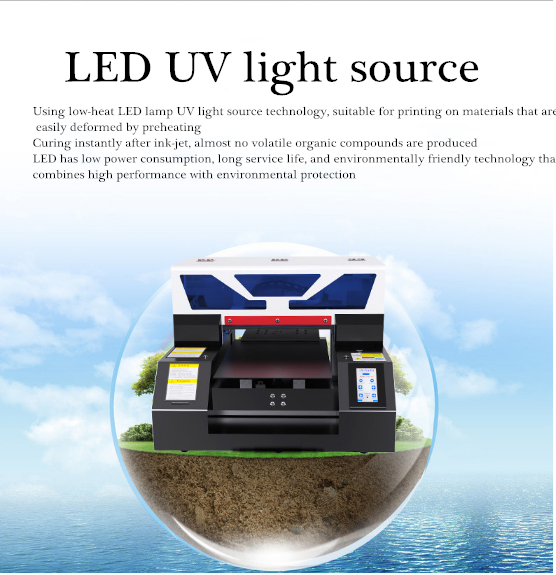 Customized A3-19 Automatic Flatbed LED UV Inkjet Printer for Smart Phone Case ID Card