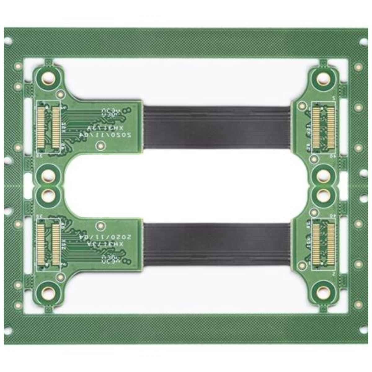 Rigid Flex Custom Printed Circuit Boards 6 Layer Immersion Gold FR4 TG170