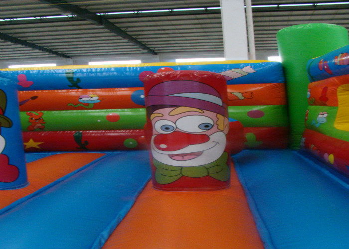 Amusement Park Inflatable Jump House , Small Indoor Bounce House 3.5 X 4 X 2.5m
