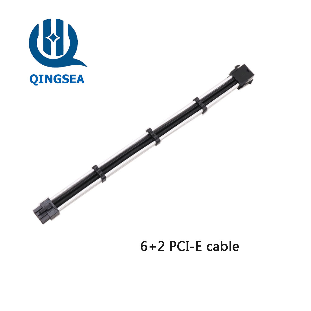 PSU Cable Kits 24pin ATX 4+4pin EPS 8pin PCI-E 6pin PCI-E PSU Sleevced Power Supply Extension Cable