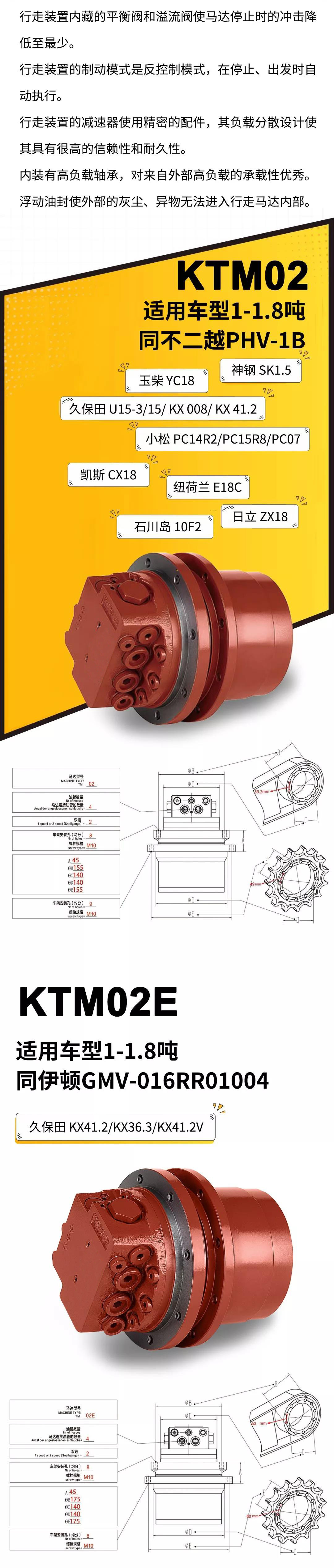 Outer Packing Carton or Plywood Case TGFQ TM02 Travel Drive for Excavator Final Drive