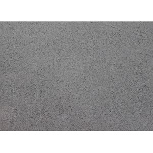 Flat Deep Grey Artificial Stone Countertops Strong Temperature Resistant