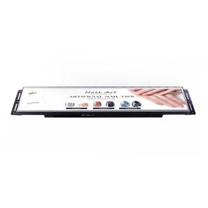 Battery Powered Stretched Bar Lcd Display , 24 Inch Shelf Lcd Display
