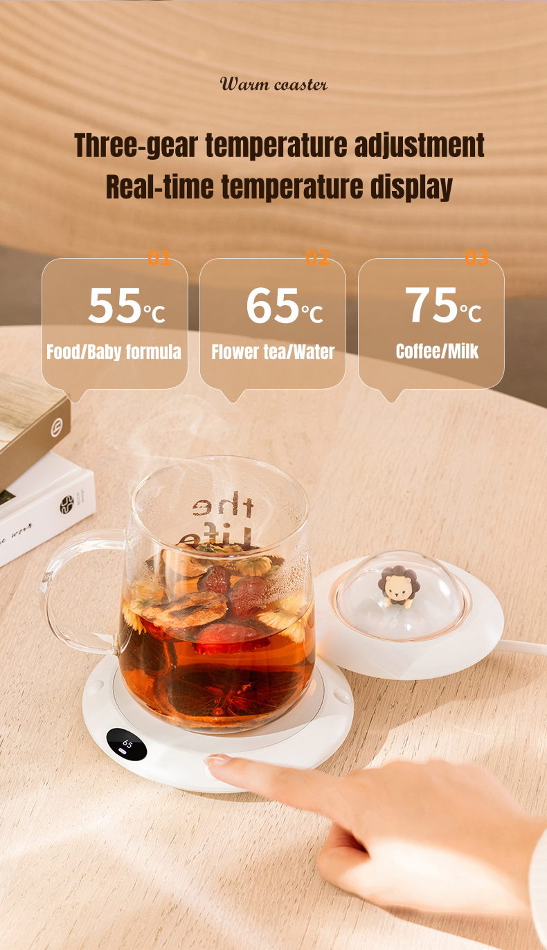 110-220 V Stylish UFO Coffee Milk Tea Mug Cup Electric Heating Coaster Warmer