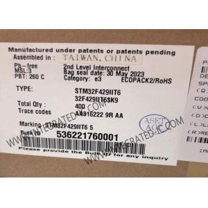 China Integrated Circuit Chip STM32F429IIT6 Microcontroller IC 180MHz Single Core LQFP176 on sale