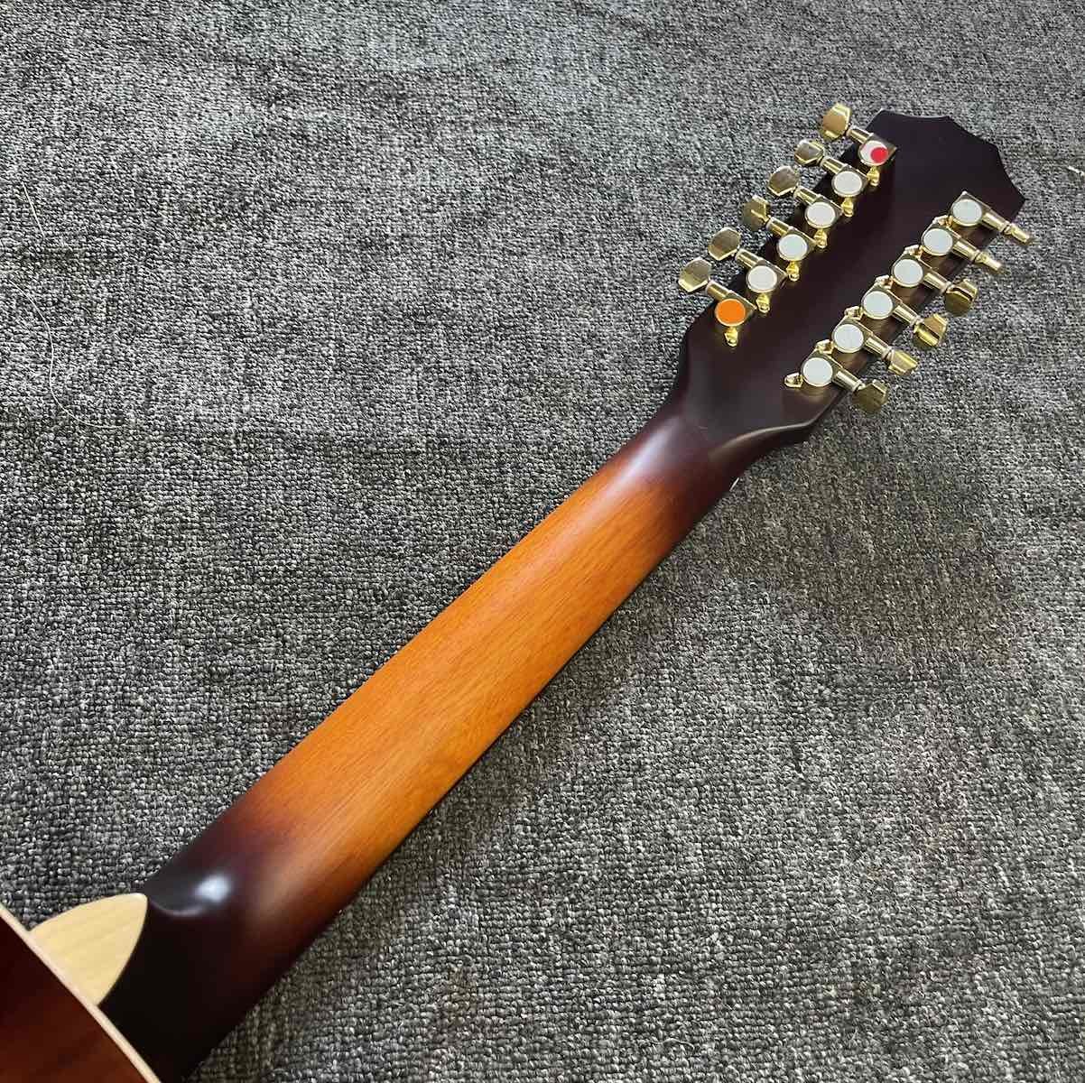 Custom 6 Strings KOA Wood Taylor Style Acoustic Guitar Glossing Finish Body Matt Neck Open Tuner
