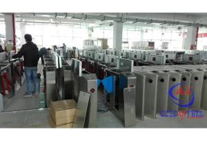 IR Sensor Flap Barrier Turnstile High Security Full Auto Servo Motor For Airport