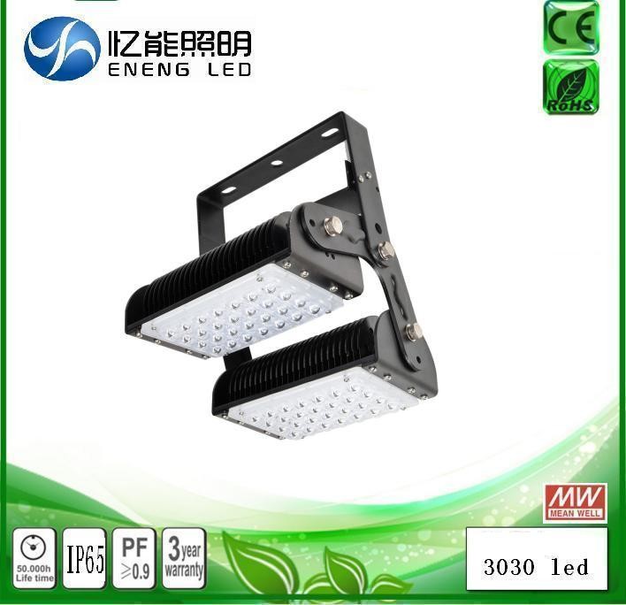high quality 100W led Tunnel Light led high bay light led flood light lamp 130LM/W with Lumileds 3030 AC90-277V Three