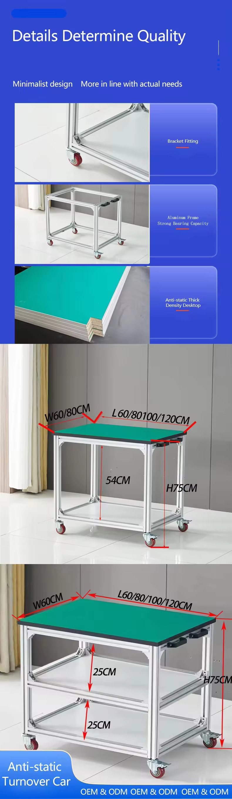 High Quality Metal Lab Furniture Cart Hospital Trolley Cart For Movable Cart Equipment Trolley Workshop Table With Wheel