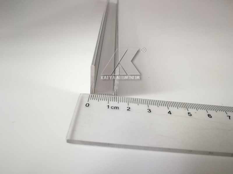 U Shape Channel Aluminium Alloy Profile Extrusion Brushed Gold For Glass Railings