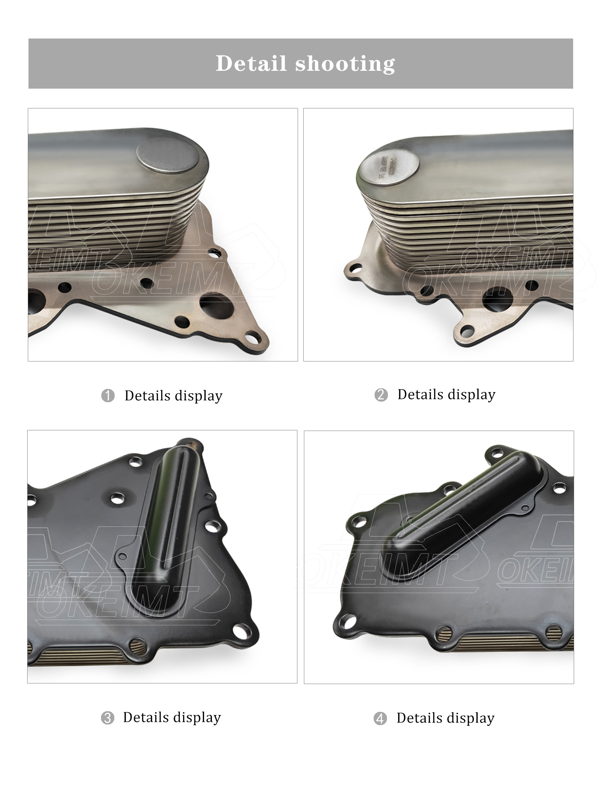 Perkins C7.1 Di Engine Oil Cooler Spare Parts For Excavator 2486A002