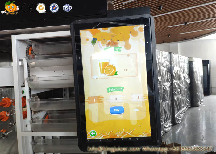 Industrial Fresh Squeezed Orange Juice Vending Machine With Ozone Sterilazation
