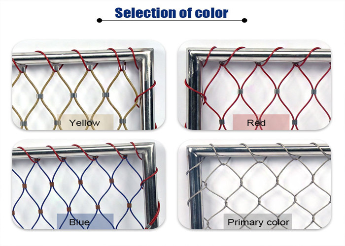 50mm 60mm Stainless Steel Wire Rope Mesh SUS316 for Elevated Walkway Railing
